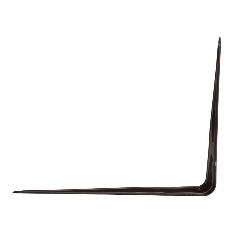 Кронштейн угловой с ребром, 200 х 250 мм, коричневый Сибртех (94026)