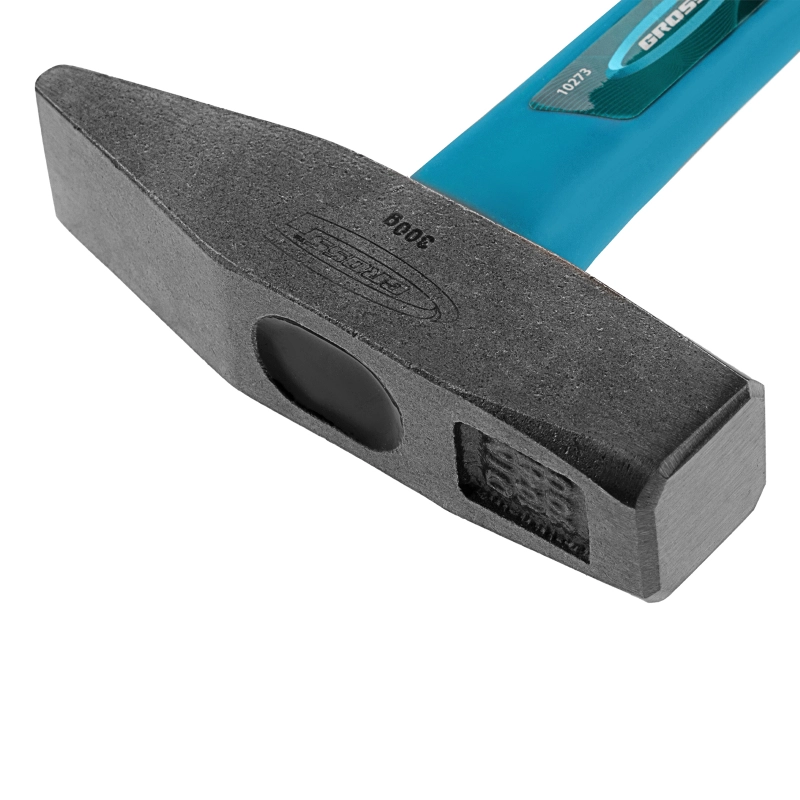 Молоток слесарный, 300 г, квадратный боек, фибергласовая обрезиненная рукоятка Gross (10273)