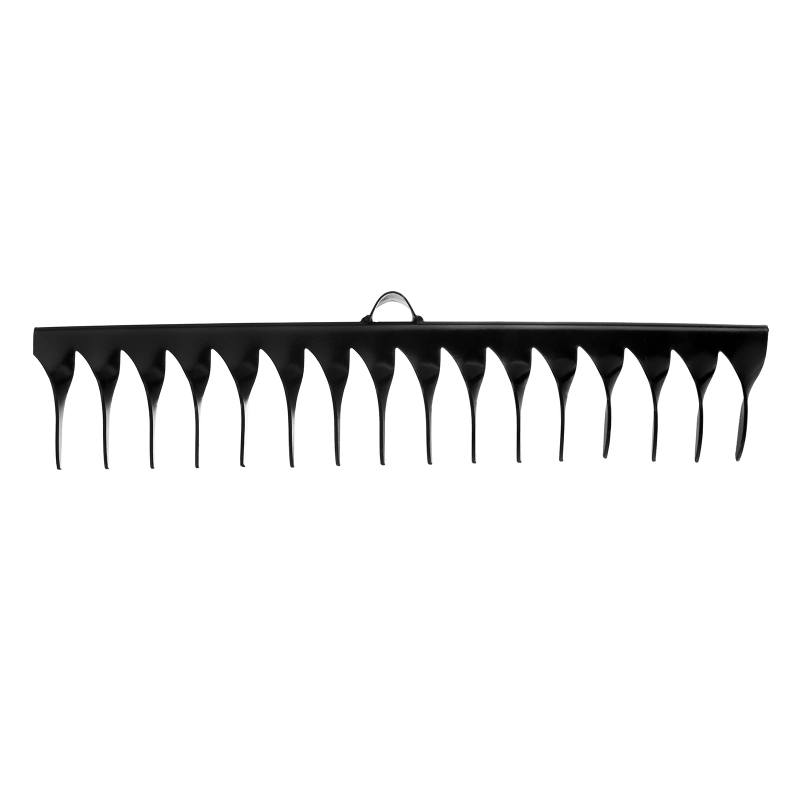 Грабли стальные, 420 мм, 16 витых зубьев, без черенка, Сибртех (61750)