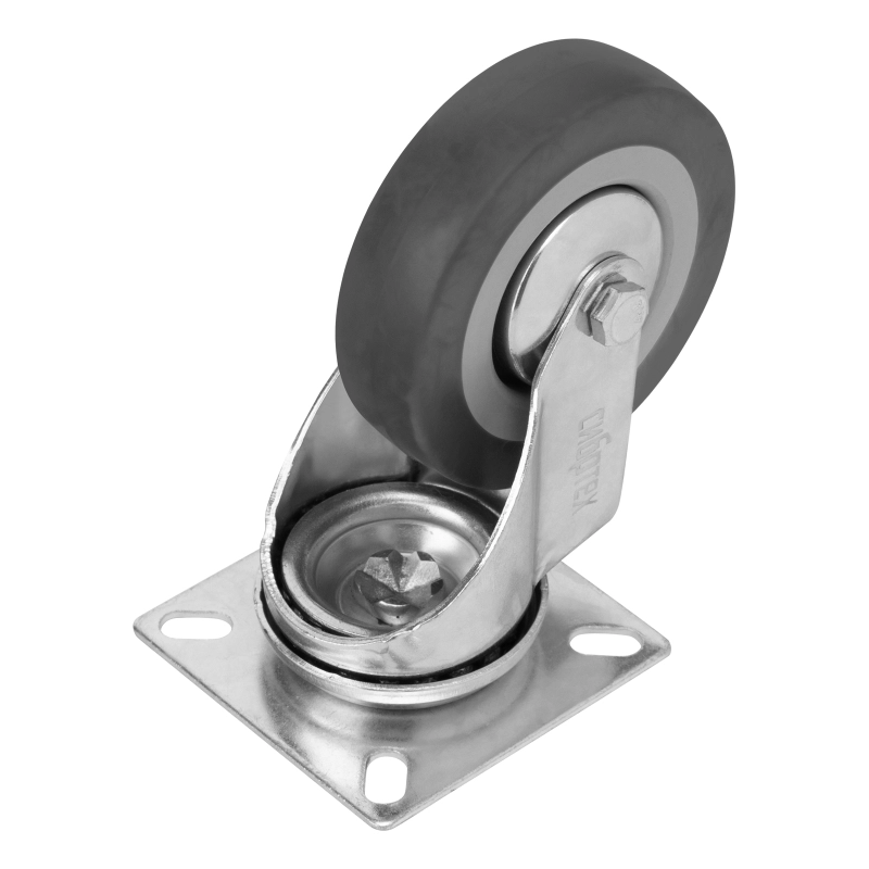 Колесо поворотное D 75 мм, крепление  платформенное Сибртех (68714)