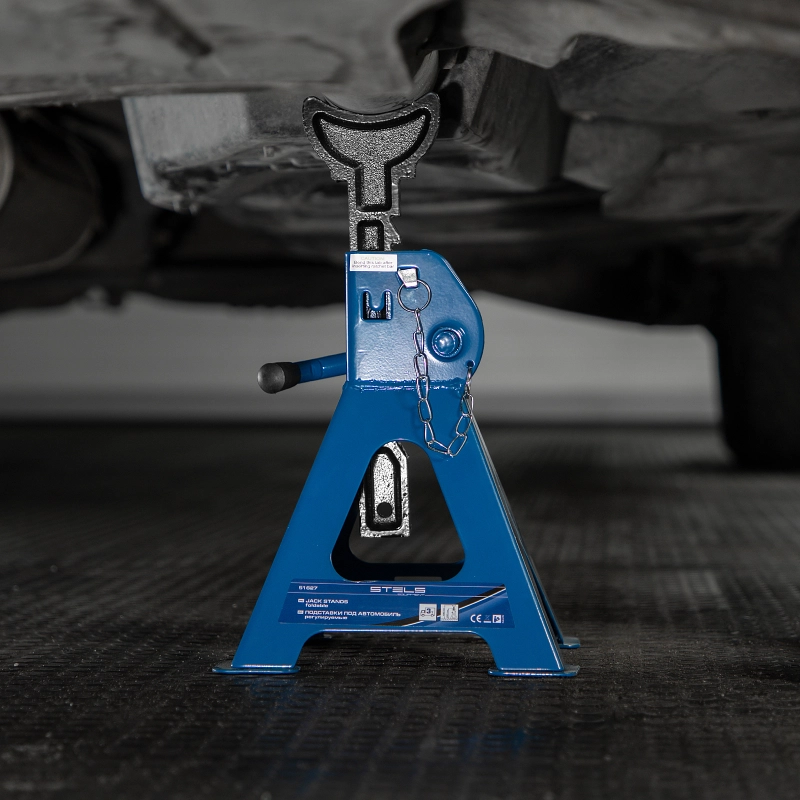 Подставки под автомобиль регулируемые, 3 т, H подъема 280-430 мм, 2 шт, Stels (51627)