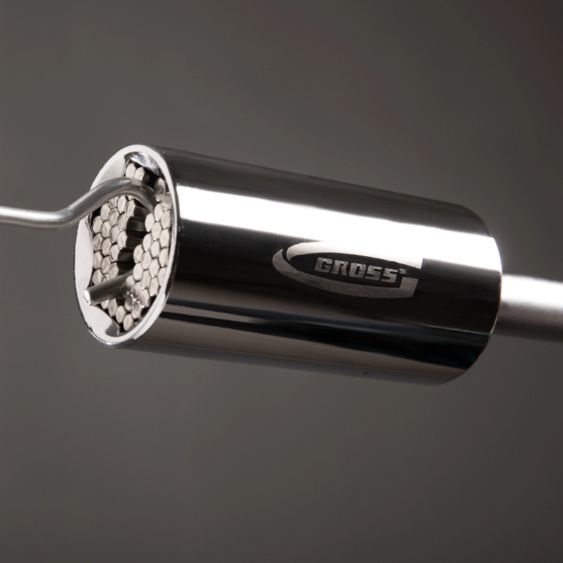 Головка торцевая многоразмерная 11-32 мм, под квадрат 1/2, CrV, хромированная Gross (13190)