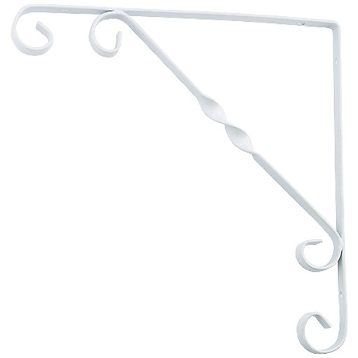 Кронштейн декоративный, 100 х 100 мм, белый Сибртех (94049)