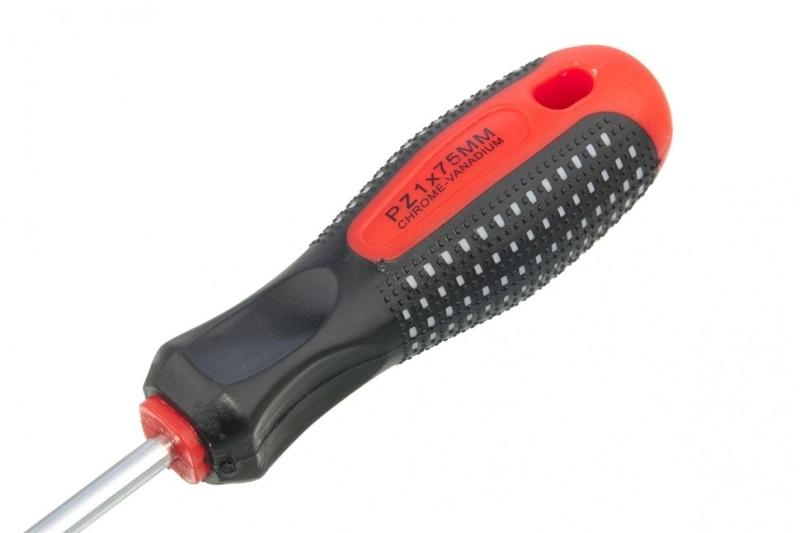 Отвертка Fusion, PZ1 x 75 мм, CrV, трехкомпонентная рукоятка "Anti slip" Matrix (11401)