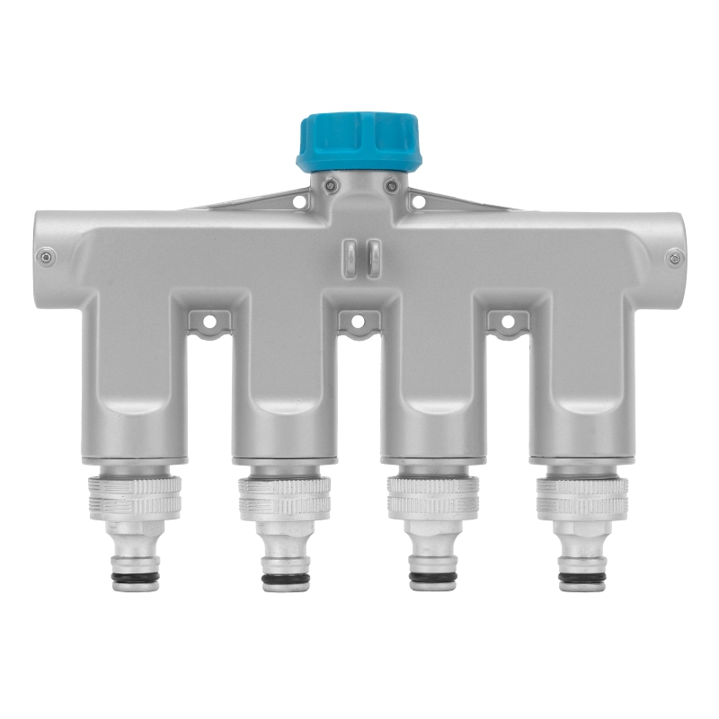 Разветвитель четырехканальный, с внутренней резьбой 3/4", алюминий, LUXE Palisad (65833)