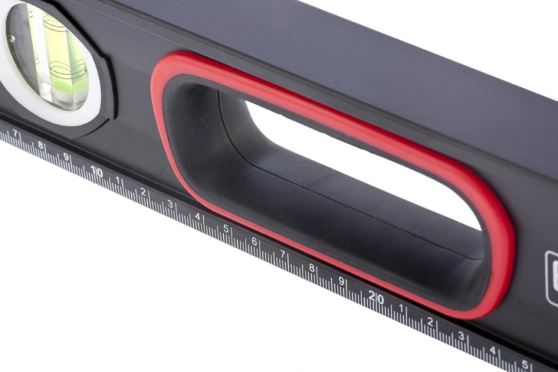 Уровень алюминиевый, усиленный, фрезерованный, 3 глазка, двухкомпонентные рукоятки, 1000 мм Matrix (34363)