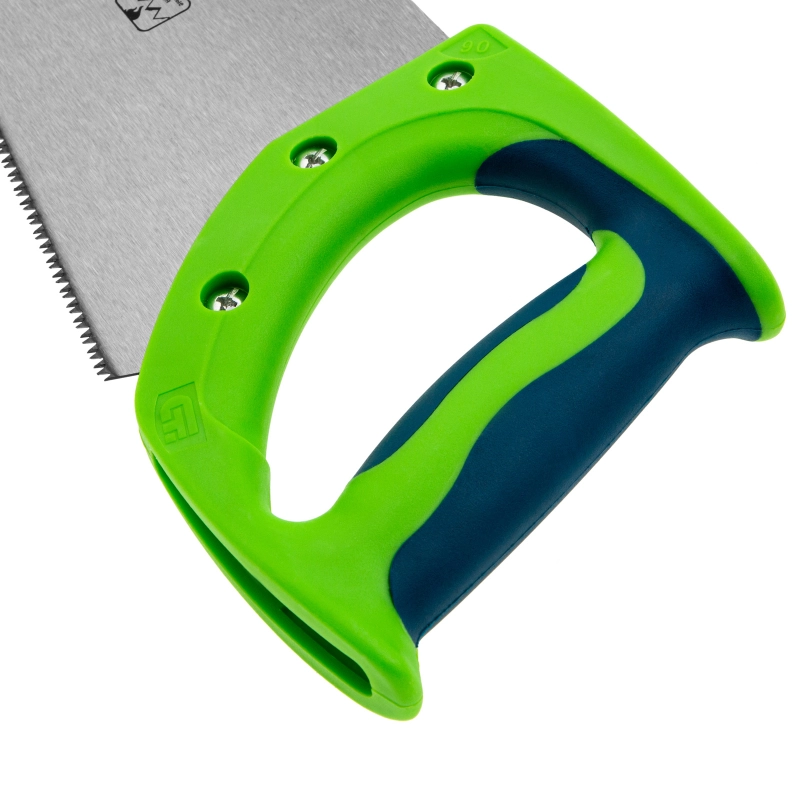 Ножовка по дереву "Зубец", 400 мм, 11 TPI, зуб 2D, каленый зуб, 2-х компонентная рукоятка Сибртех (23824)