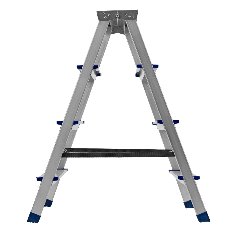 Стремянка двусторонняя 4 ступени, алюминиевая, Сибртех (97924)