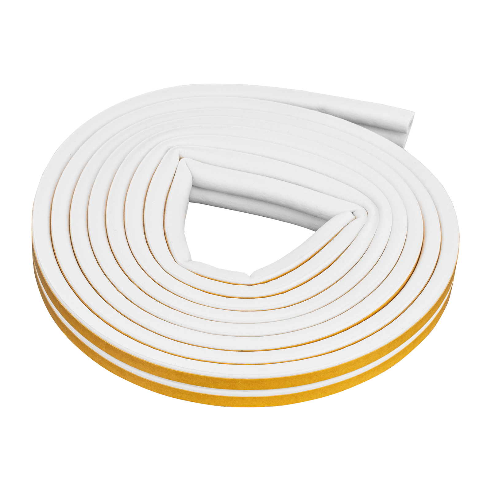 Уплотнитель, 6 м, профиль "D", белый Сибртех (93935)