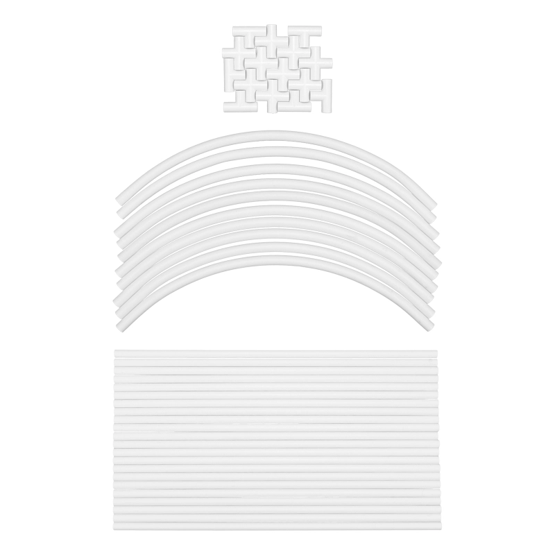 Каркас парника пластиковый 500 х 110 х 120 см, дуга D 20 мм, белый Palisad (63902)