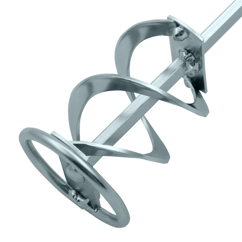 Миксер для красок и штукатурных смесей, 60 х 400 мм, оцинкованный, шестигранный хвостовик 8 мм Denzel (848437)