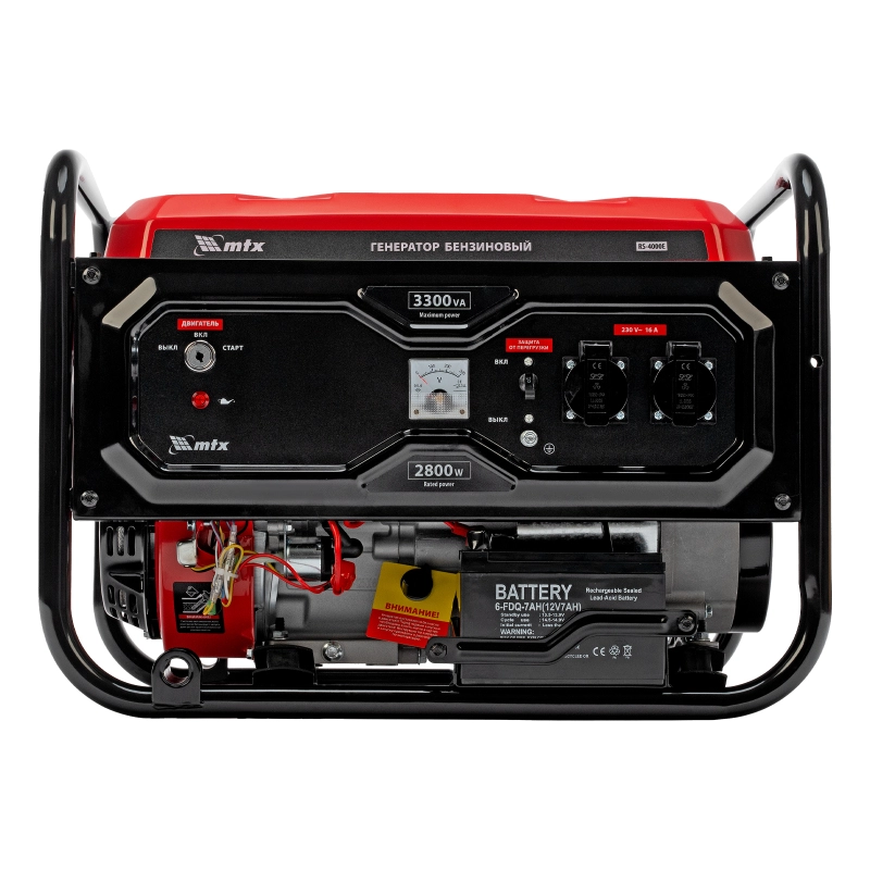 Генератор бензиновый RS-4000E, 3,3 кВт, 230В, электростартер MTX (946125)