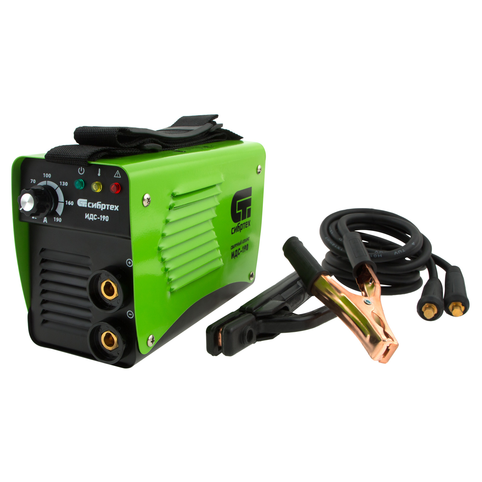 Аппарат инверторный дуговой сварки ИДС-190, 190 А, ПВ 80%, диаметр электрода 1.6-4 мм Сибртех (94376)