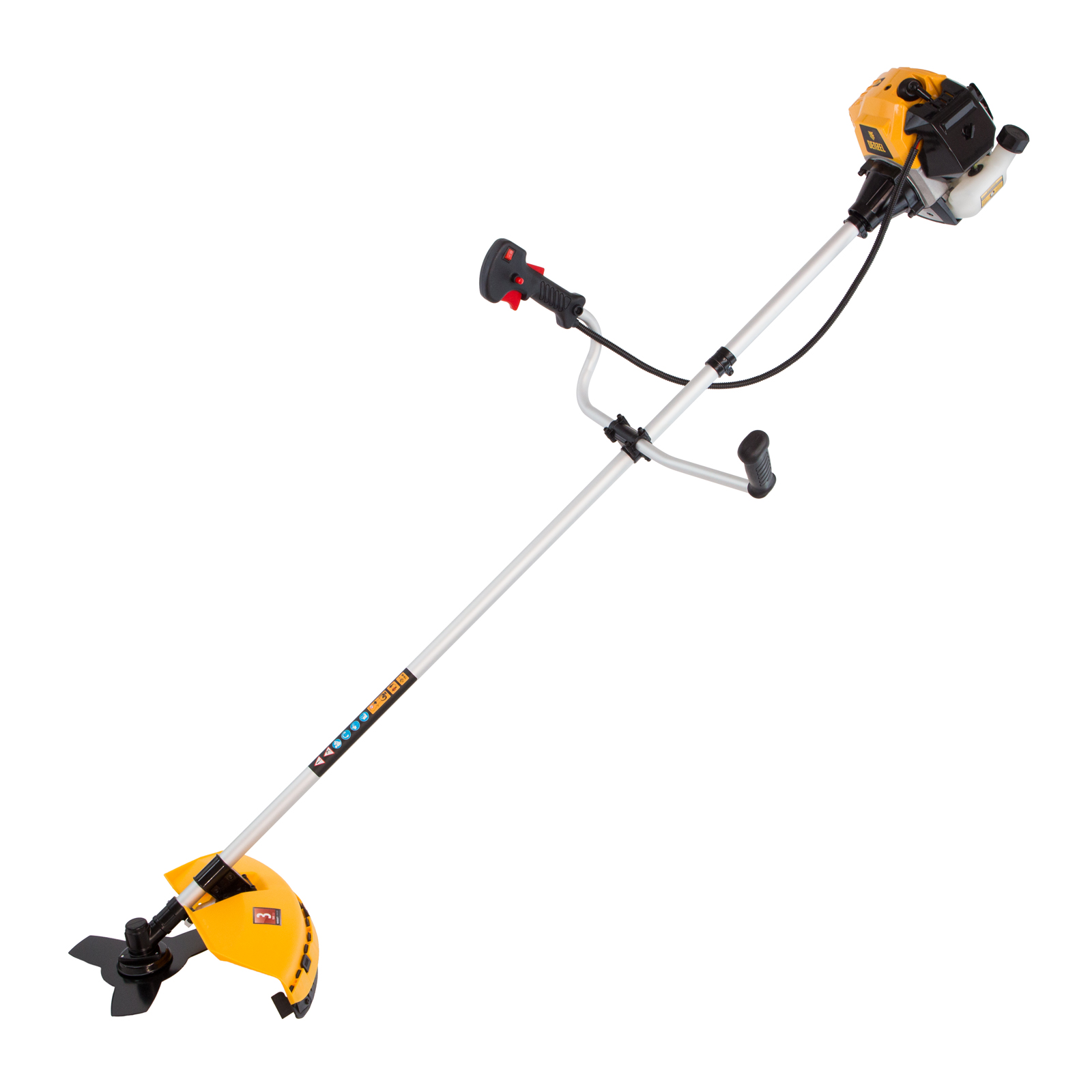 Триммер бензиновый DR-43, 43 см3, неразъемная штанга, состоит из 2 частей Denzel (96273)