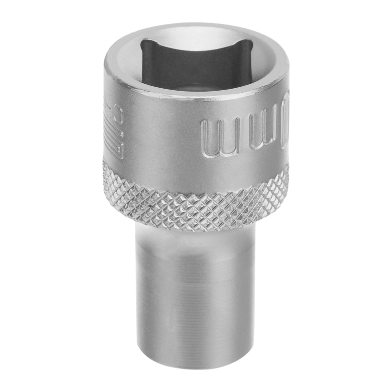 Головка торцевая, 10 мм, двенадцатигранная, CrV, под квадрат 1/2, хромированная Stels (13651)