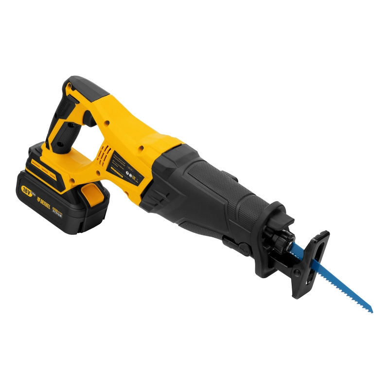 Пила сабельная аккумуляторная бесщет BRC-120,  18В Li-Ion Denzel (28460)