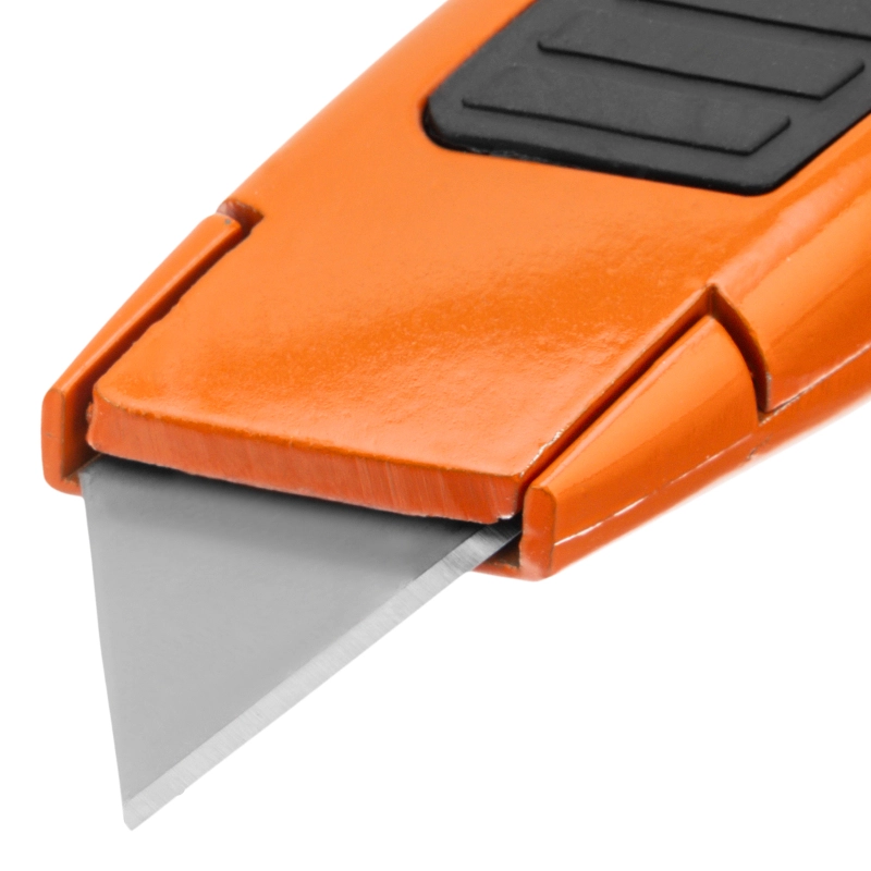 Нож, 19 мм, выдвижное трапециевидное лезвие, двухкомпонентный корпус Sparta (78978)