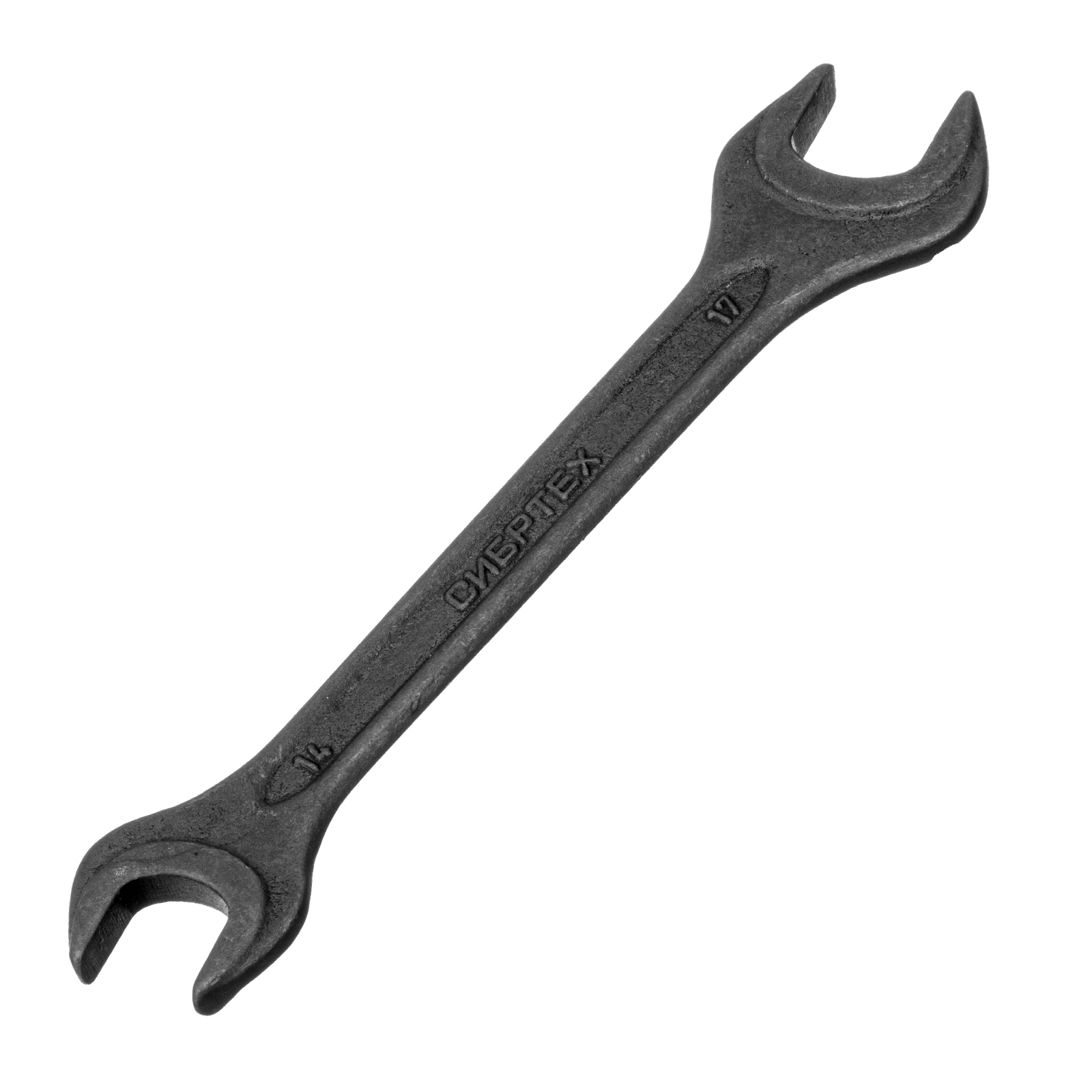 Ключ рожковый,14 х 17 мм, CrV, фосфатированный Сибртех (14327)