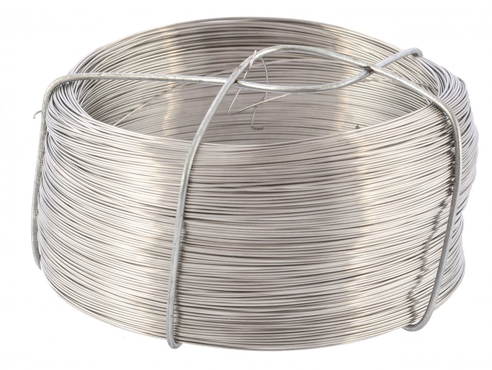 Проволока из нержавеющей стали 0.5 мм, длина 200м Сибртех (47760)