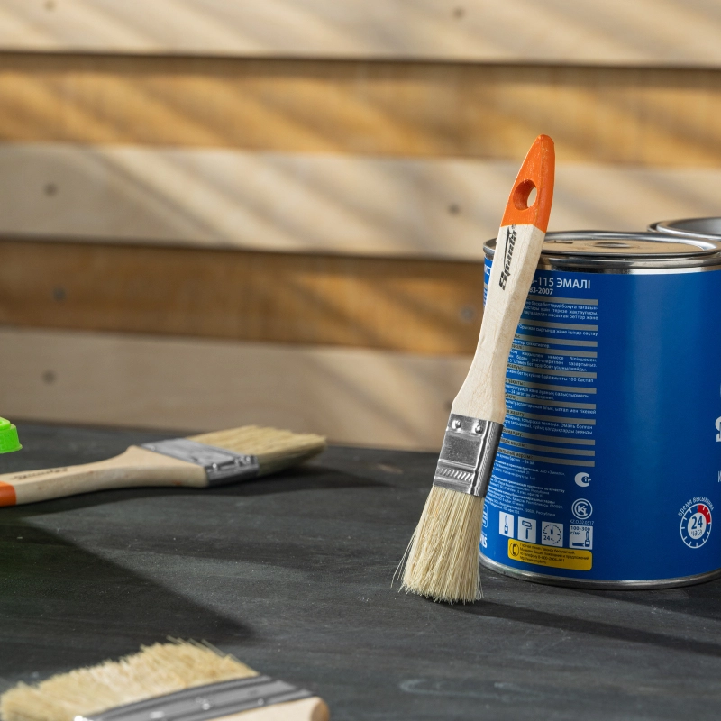 Кисть плоская Slimline 1" (25 мм) натуральная щетина, деревянная ручка Sparta (824205)