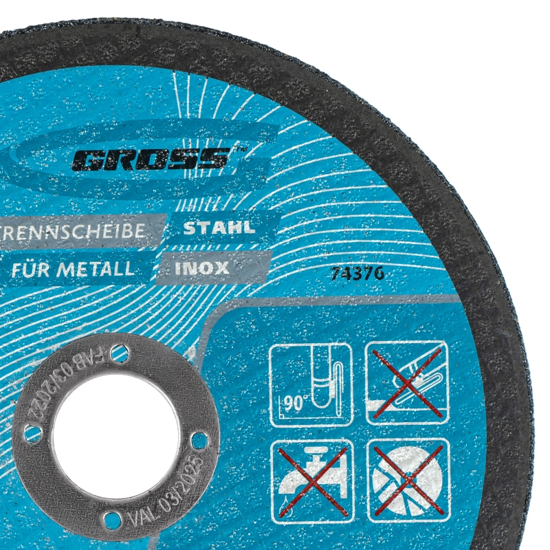 Круг отрезной по металлу, 150 х 1.6 х 22.2 мм Gross (74376)