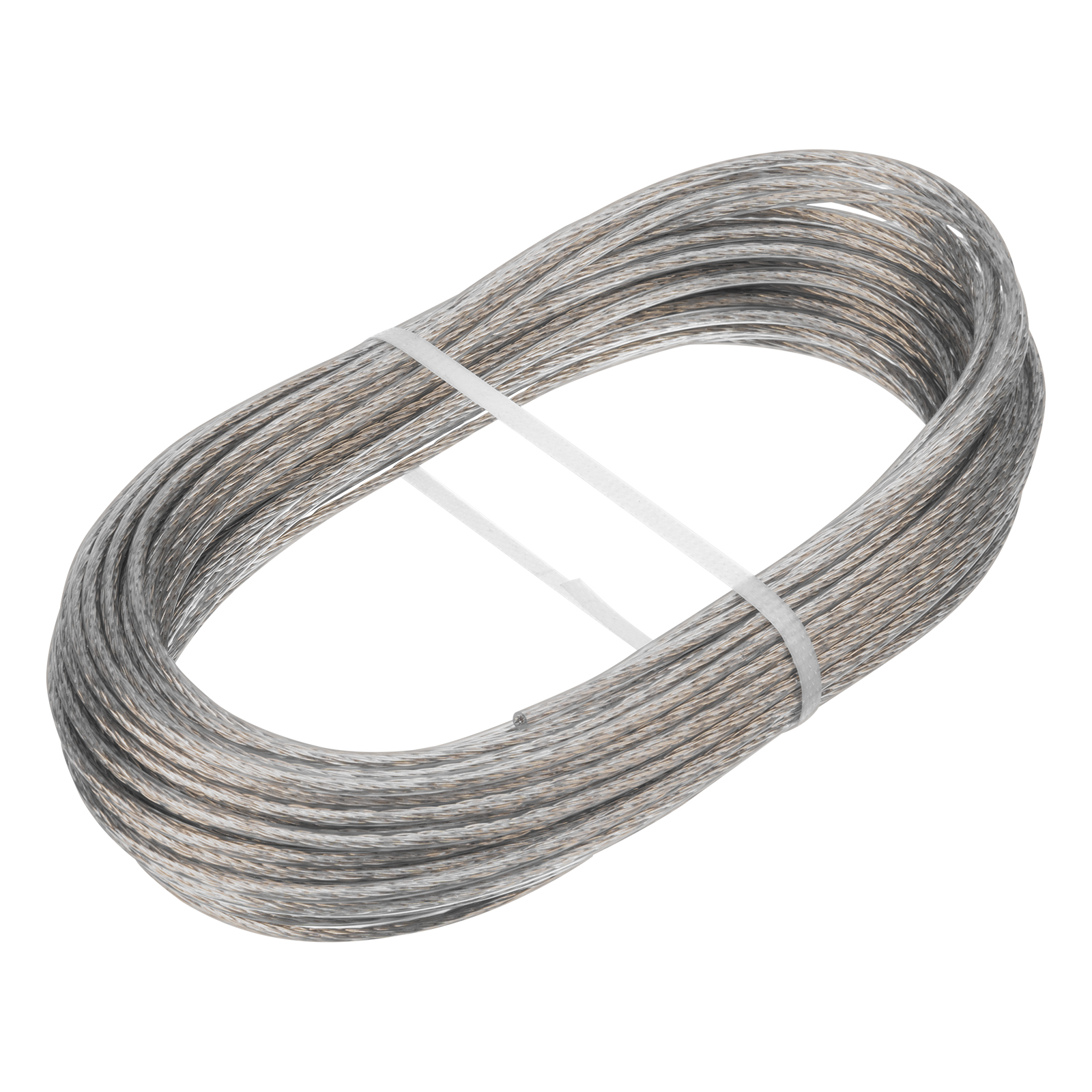 Трос металлополимерный прозрачный ПР-3.0, толщина 3.0 мм, моток 20 метров Сибртех (47629)