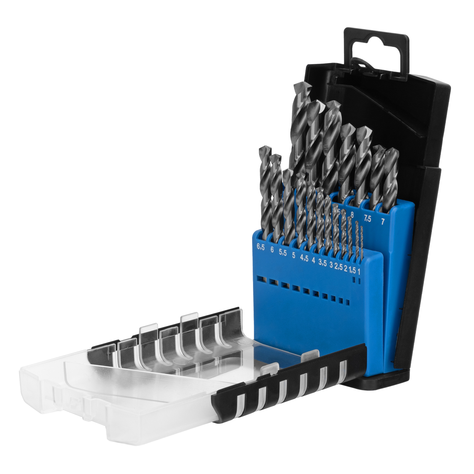 Набор сверл по металлу, 1-10 мм (через 0.5 мм) 19 шт, Р6М5, вышлиф, цилиндрический хвостовик Барс (72374)