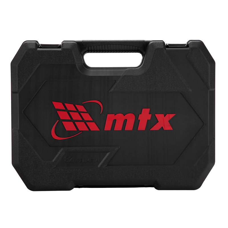 Набор инструментов, 1/2", 1/4", пластиковый кейс, 82 предмета MTX (13563)