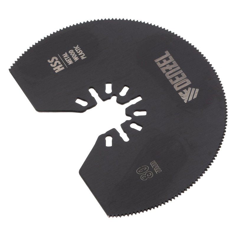 Насадка для МФИ отрезная полукруг, HSS, по металлу и дереву, 80 мм х 1,2 мм, мелкий зуб Denzel (782301)