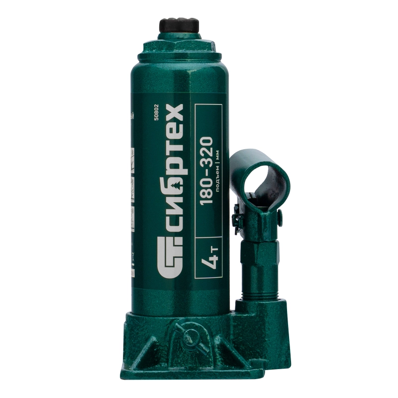 Домкрат гидравлический бутылочный, 4 т, 180-320 мм Сибртех (50802)