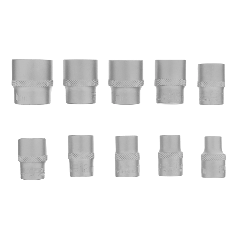 Набор универсальных торцевых головок, 3/8, SpLine, CrV, 10 шт, 8-19 мм Stels (13639)