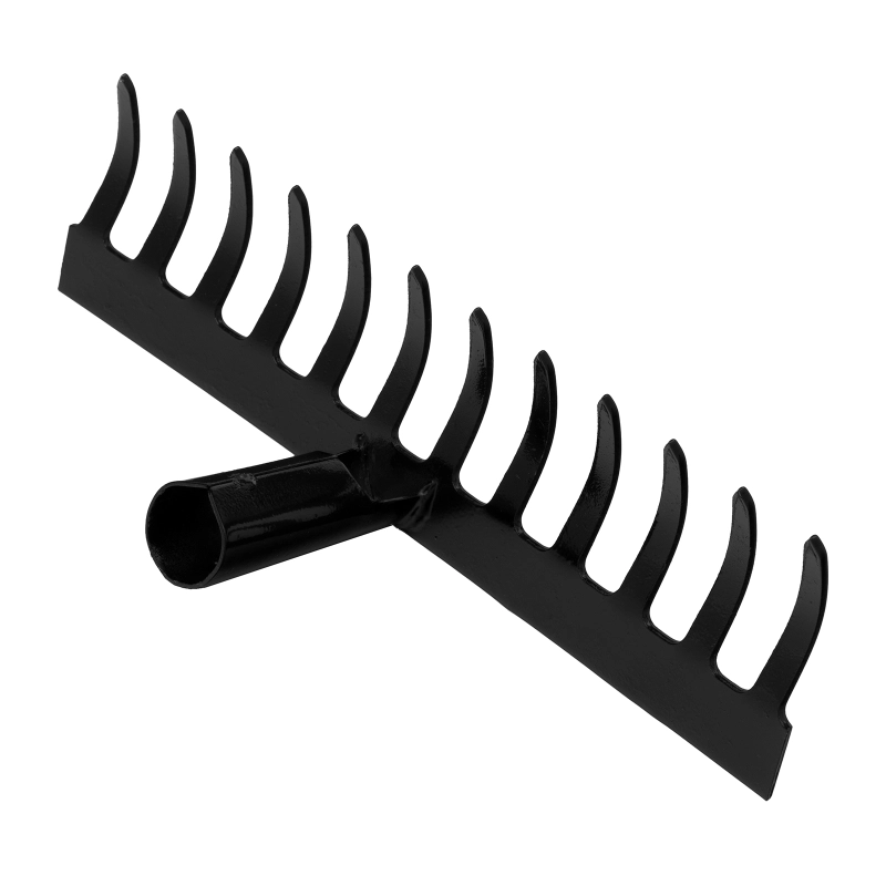 Грабли стальные, 300 мм, 12 прямых зубьев, без черенка, Сибртех (61746)