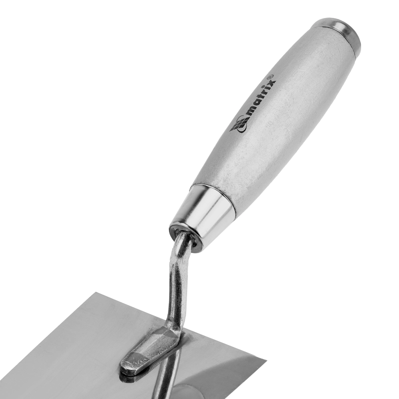 Кельма из нержавеющей стали, 140 х 82 мм, деревянная ручка Matrix (86318)