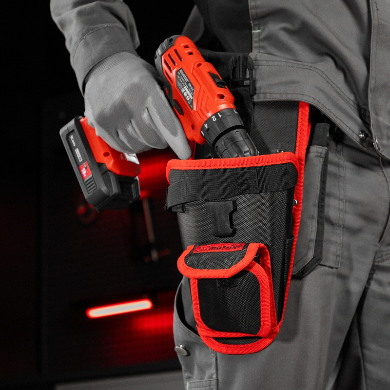 Кобура для шуруповерта с карманом для бит и сверл Matrix (90243)