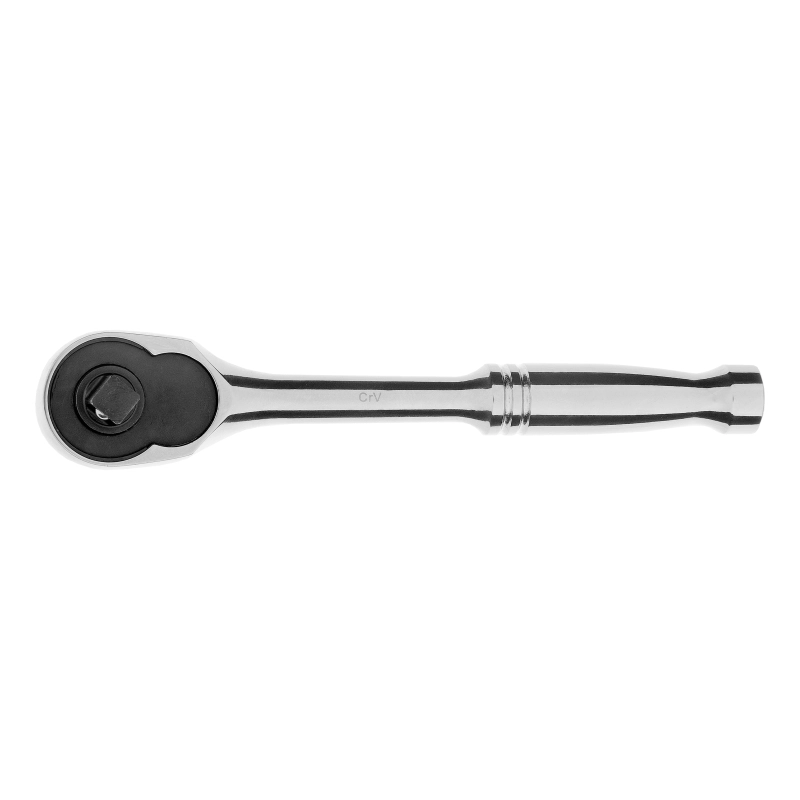 Ключ-трещотка 1/4", CrV, 120 зубьев, цельнометаллический, хром Gross (14050)