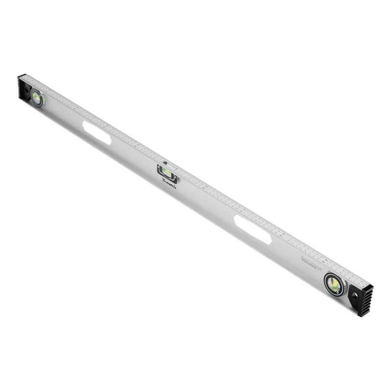 Уровень алюминиевый "Рельс", 1000 мм, 3 глазка (1 поворотный) Matrix (34029)