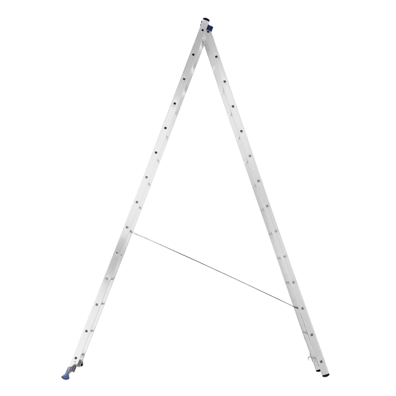 Лестница, 2 х 14 ступеней, алюминиевая, двухсекционная, Сибртех (97914)