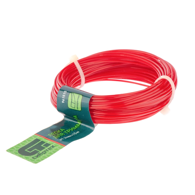 Леска для триммера квадратная, 1.3 мм х 15 м, Сибртех (961515)