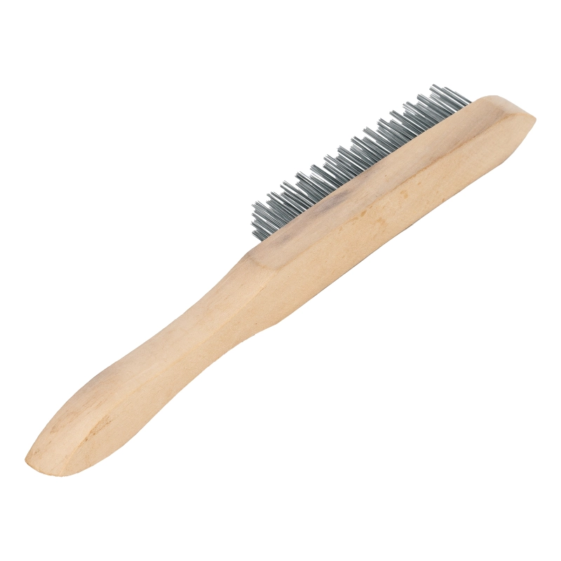 Щетка четырехрядная металлическая с деревянной ручкой Sparta (748225)