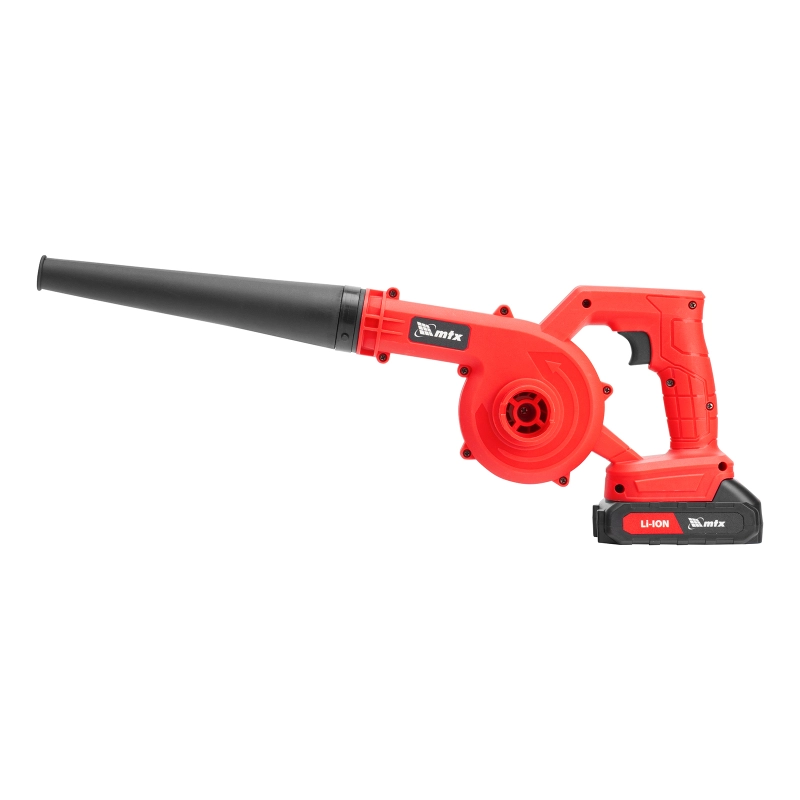 Воздуходувка-пылесос акк. портативная, LB-185, 75 м/с, 185 м³/ч, Li-Ion, 20 В MTX (59620)