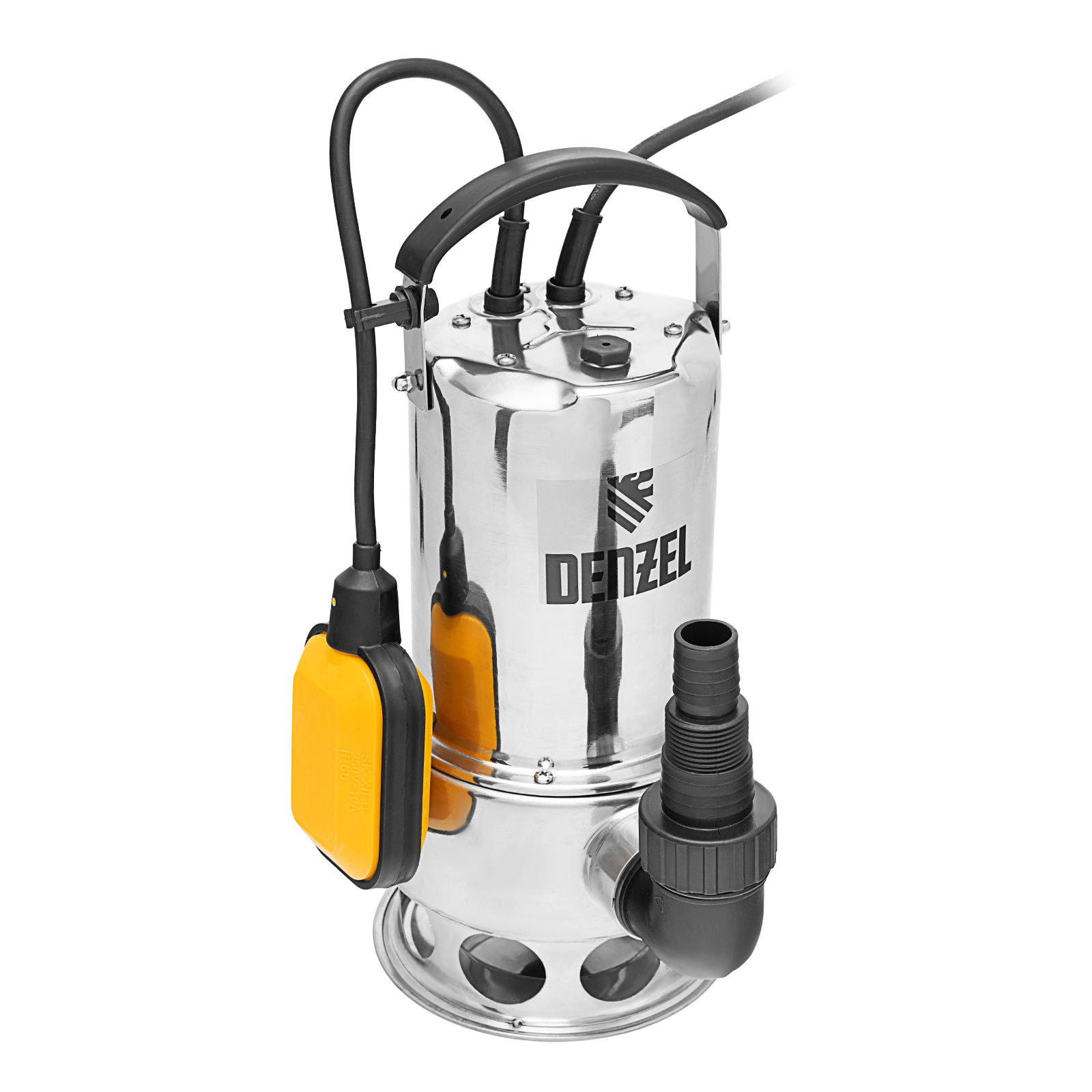 Дренажный насос DPL800X, 800 Вт, подъем 7 м, 16500 л/ч Denzel (97324)