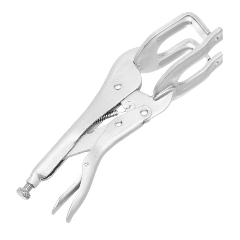 Зажим ручной, двойной, точечная фиксация, 225 мм Сибртех (18429)