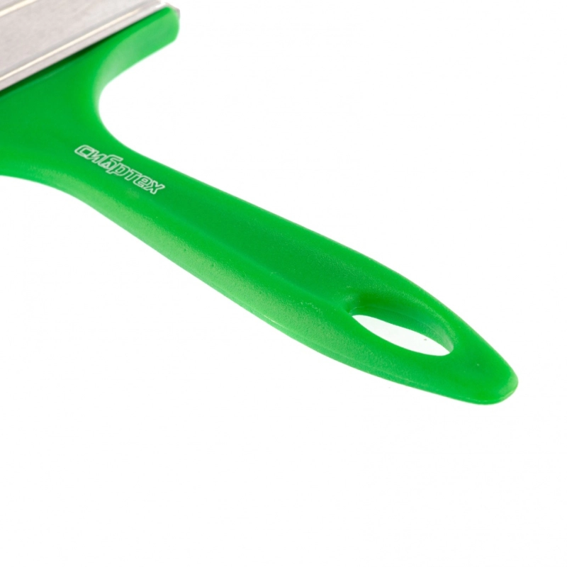 Кисть флейцевая "Эксперт", 100 x 8, натуральная щетина, пластиковая ручка Сибртех (83310)