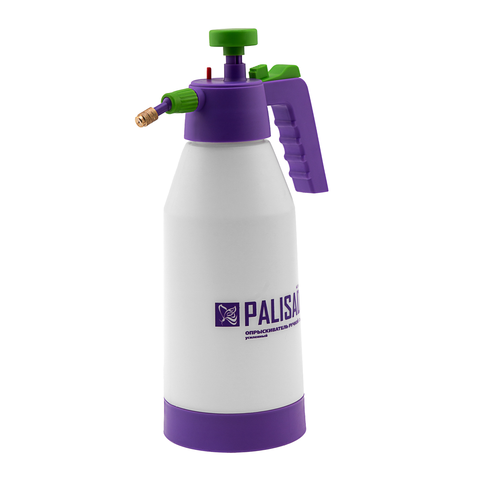 Опрыскиватель ручной, усиленный 2 л, с насосом, поворотный распылитель, клапан сброса давления Palisad (64734)
