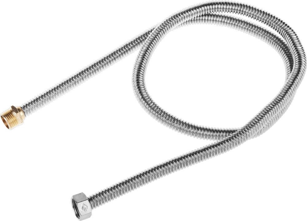 ЗУБР 1/2″, 1.2 м, гайка-штуцер, сильфонная подводка для воды (51011-G/S-120)