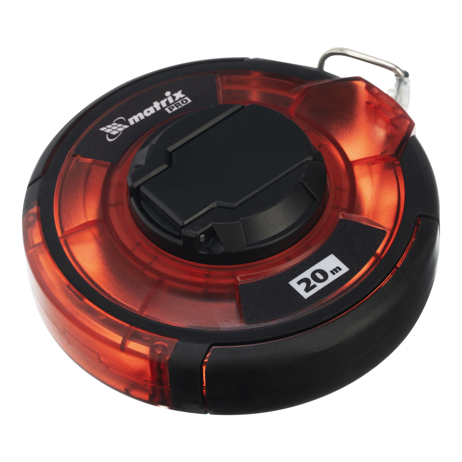 Рулетка геодезическая 20 м х 12,5 мм, закрытый корпус, стальная лента, односторонняя шкала, Pro Matrix (31280)