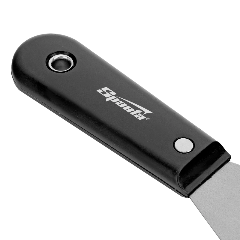 Шпательная лопатка стальная, 63 мм, полированная, пластмассовая ручка Sparta (852365)