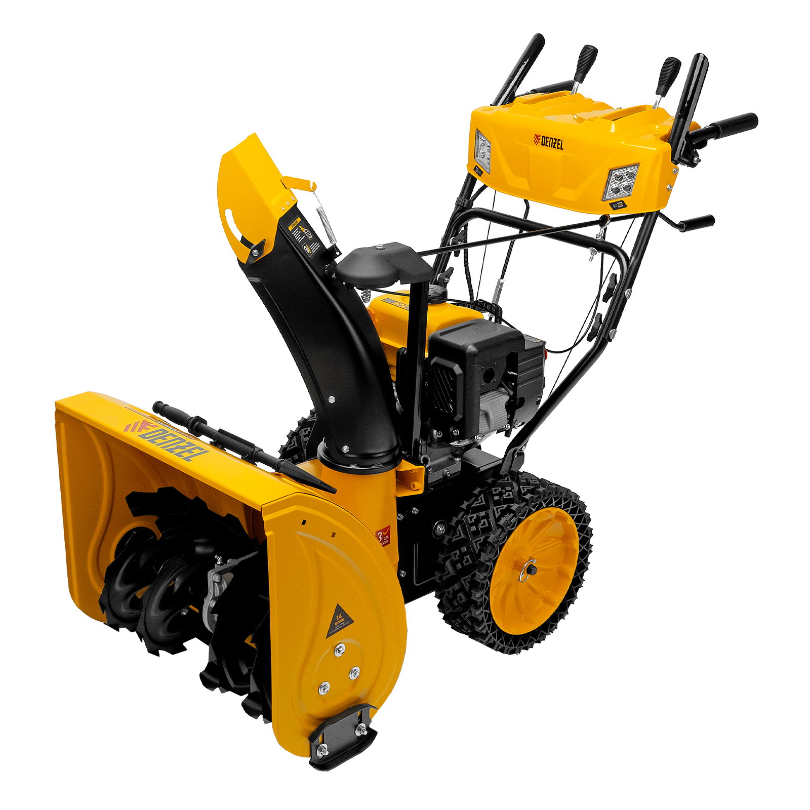 Бензиновая снегоуборочная машина SBM 610S PRO, 212 cc, электростартер, фара, обогрев Denzel (97654)