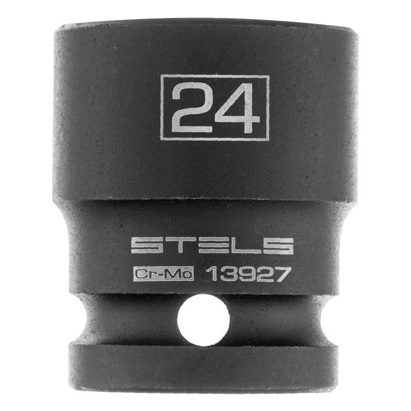 Набор шестигранных ударных торцевых головок, 1/2, 10-24 мм, 10 шт, Stels (13997)