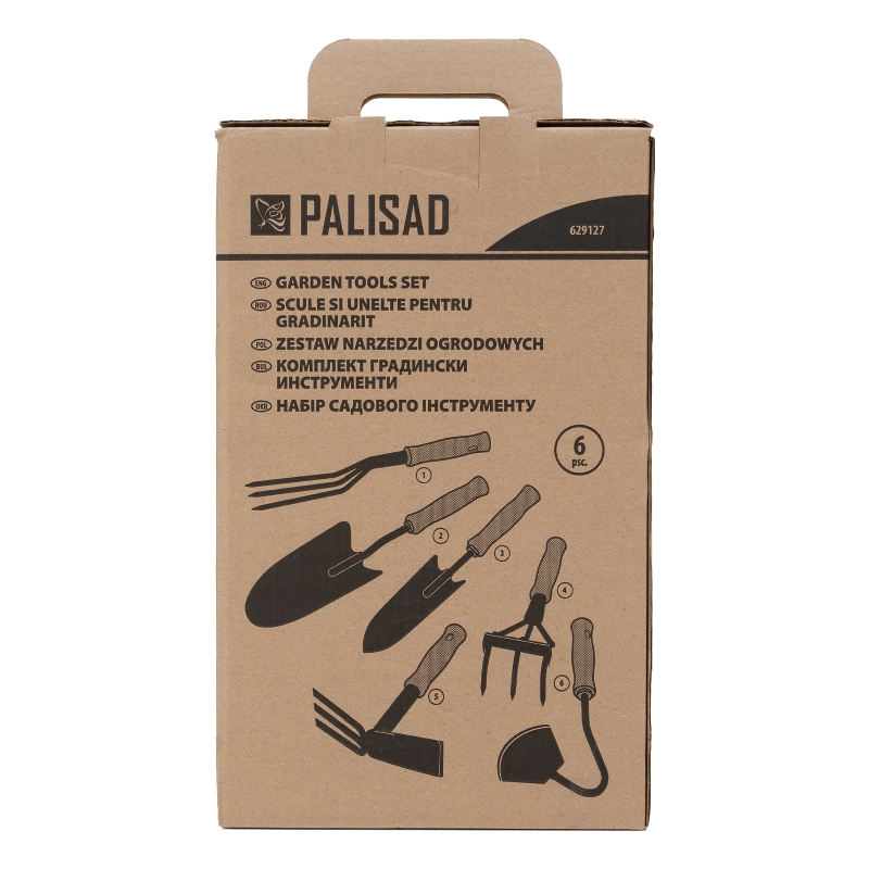 Набор садового инструмента, пластиковые рукоятки, 6 предметов Palisad (629127)